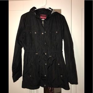 Black Anorak Raincoat